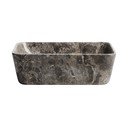 Siv kamnit umivalnik 40x40 cm Darnen – Kave Home
