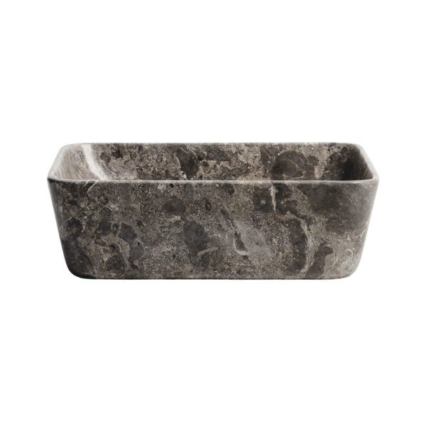 Siv kamnit umivalnik 40x40 cm Darnen – Kave Home