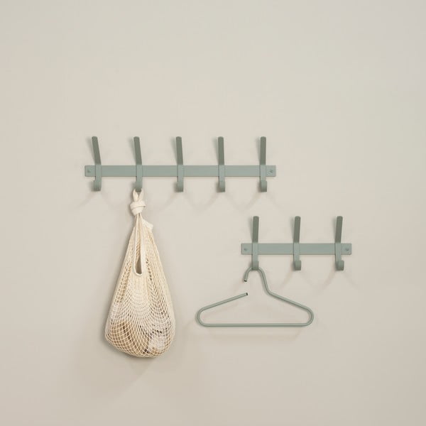 Prašno zelen kovinski stenski obešalnik 70 cm Dexter – Spinder Design-image-1