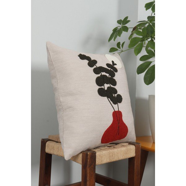 Lanena okrasna blazina 43x43 cm Vazo – Mioli Decor-image-2