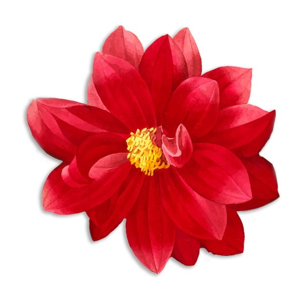 Okrasna preproga iz jute Madre Selva Red Flower