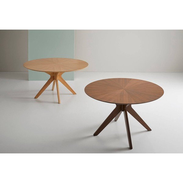 Jedilna miza iz orehovega dekorja sømcasa Carmel, ⌀ 120 cm-image-1