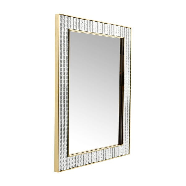 Stensko ogledalo Kare Design Crystals Gold, 120 x 80 cm