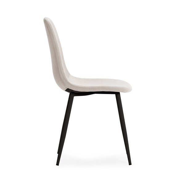 Kremno beli oblazinjeni jedilni stoli v kompletu 4 ks Minka – Marckeric-image-4