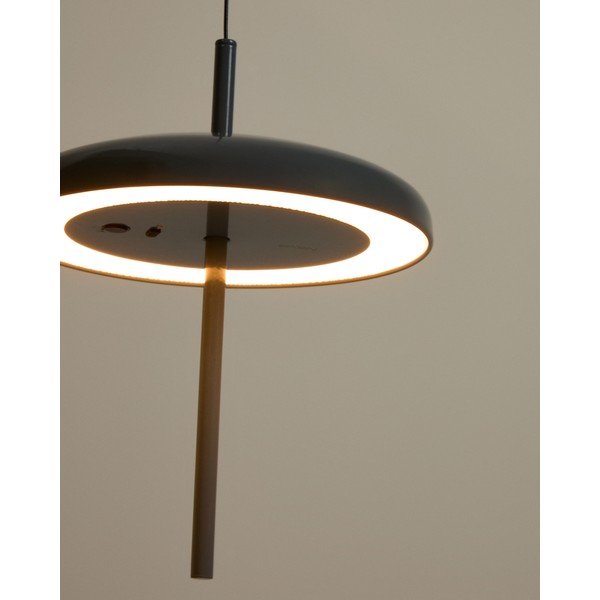 Modra LED zatemnitvena viseča svetilka s kovinskim senčilom ø 16 cm Porte – Kave Home-image-1
