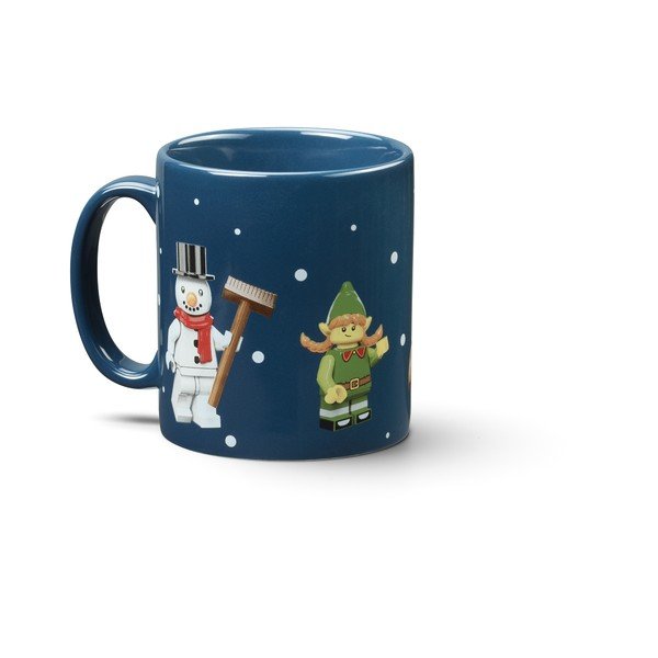 Temno modra keramična otroška skodelica 300 ml Christmas Minifigures – LEGO®-image-2