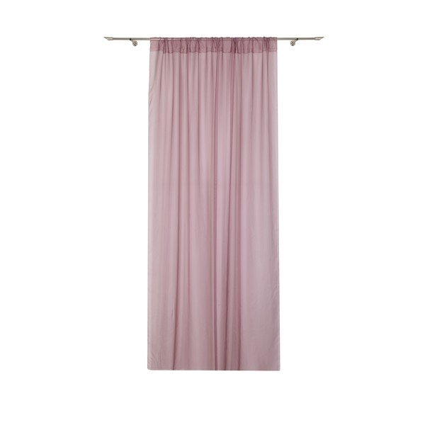 Rožnata prosojna zavesa 140x245 cm Voile – Mendola Fabrics-image-2
