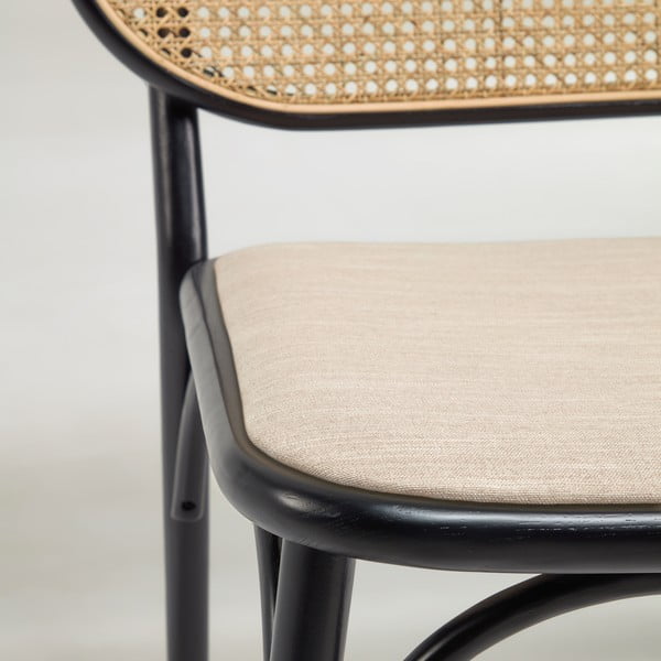 Črn fotelj Kave Home Doriane-image-4