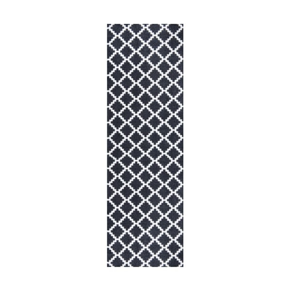 Črno-bel tekač Zala Living Elegance, 50 x 150 cm