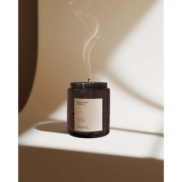 Dišeča sveča iz sojinega voska Slavic Edition: #88 Linden, Moss, Hibiscus – Perfumed Prague-image-4