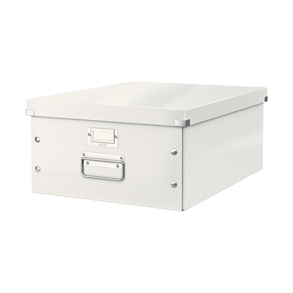 Bela kartonasta škatla za shranjevanje s pokrovom 37x48x20 cm Click&Store – Leitz