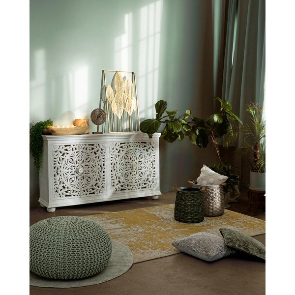 Kovinska stenska dekoracija 52,5x95 cm Adhira – Bizzotto-image-1