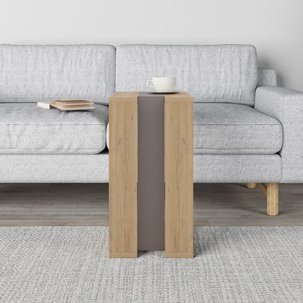 Stranska mizica v hrastovem dekorju 40x30 cm Macha – Marckeric-image-1