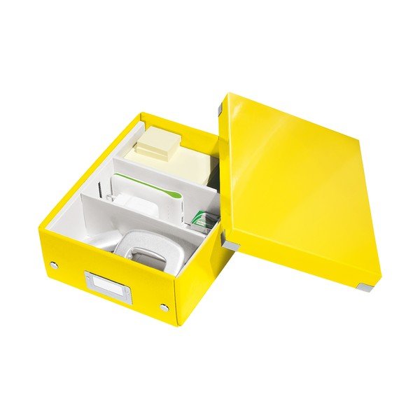 Rumena škatla z organizatorjem Leitz Click&Store, dolžina 28 cm-image-4