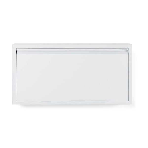 Bela kovinska preklopna omarica za čevlje 75x37,5x12,5 cm Billy – Spinder Design-image-3