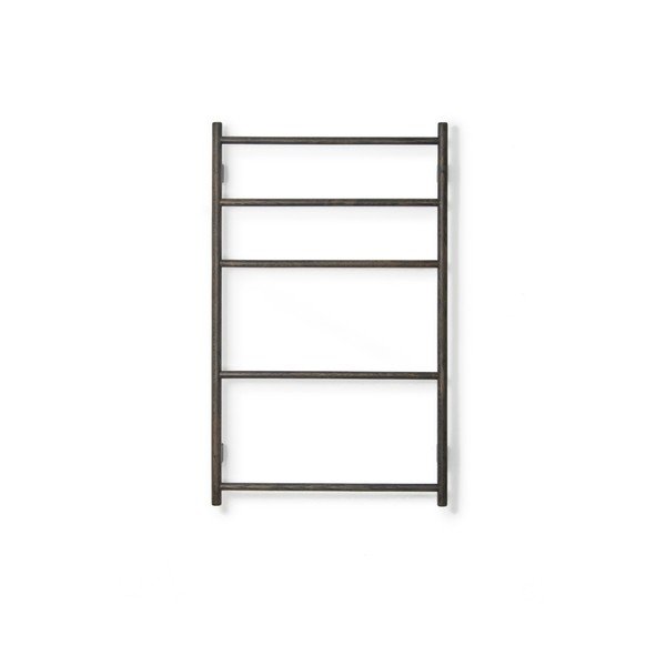 Črno stensko stojalo za brisače iz hrastovega lesa Wireworks Towel Rail Wallbar-image-1
