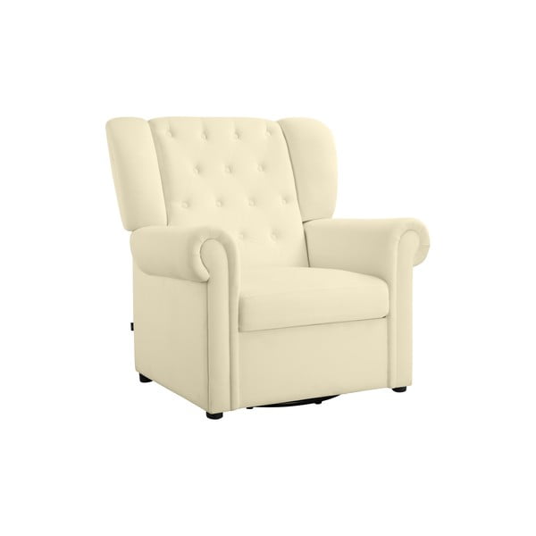 Bel žameten gugalni chesterfield fotelj Lillyse – Støraa