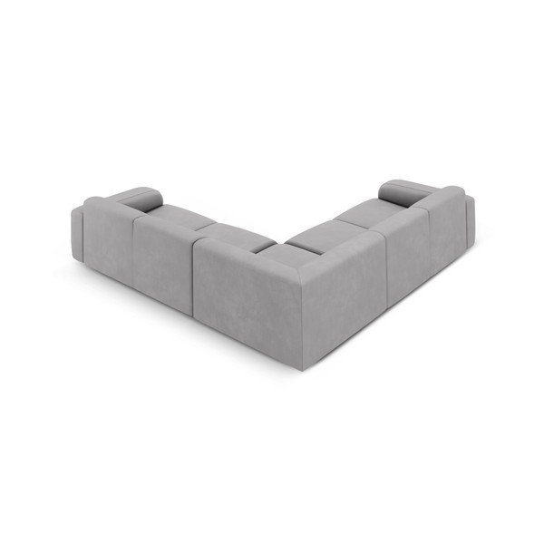 Svetlo siva kotna sedežna garnitura (s kotom po izbiri/v obliki črke L) Molino – Micadoni Home-image-2
