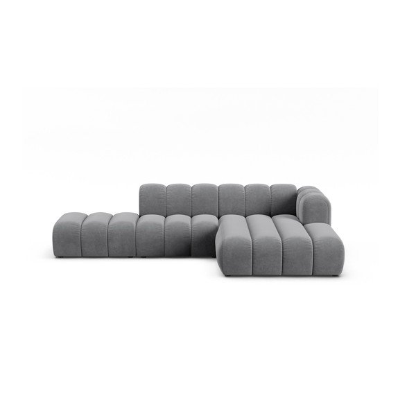 Svetlo siva kotna sedežna garnitura (desni kot) Lupine – Micadoni Home