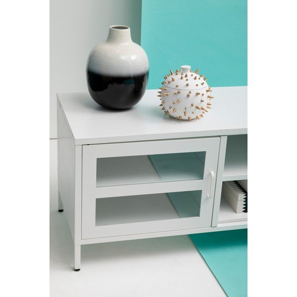 Bela jeklena TV omarica 150x50x45 cm Acier – Premier Housewares-image-2
