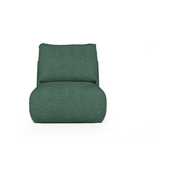 Zelen fotelj iz tkanine bouclé Mirel – Rodier-image-2