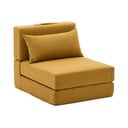 Gorčično rumen raztegljiv fotelj Arty – Kave Home