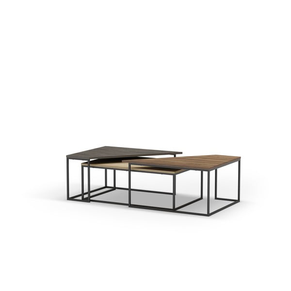 Mizice z mizno ploščo v orehovem dekorju  v kompletu 3 ks 70x110 cm Titan – Marckeric-image-4