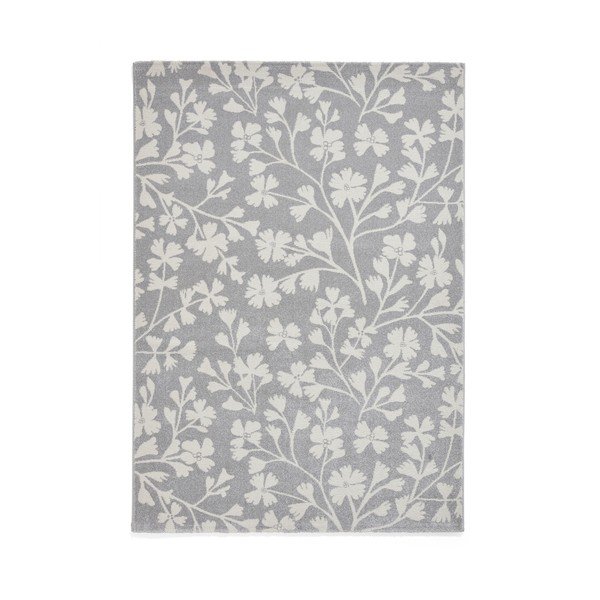Siva preproga 80x150 cm Grace Floral – Catherine Lansfield