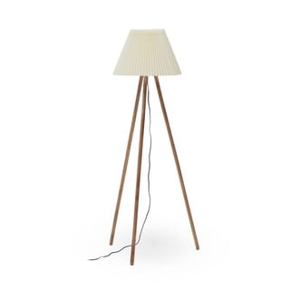 Stoječa svetilka v naravni barvi s tekstilnim senčnikom (višina 149 cm) Benicarlo – Kave Home