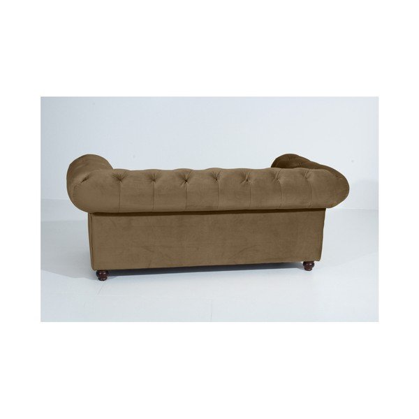 Peščeno rjava zofa Max Winzer Orleans Velvet, 196 cm-image-3