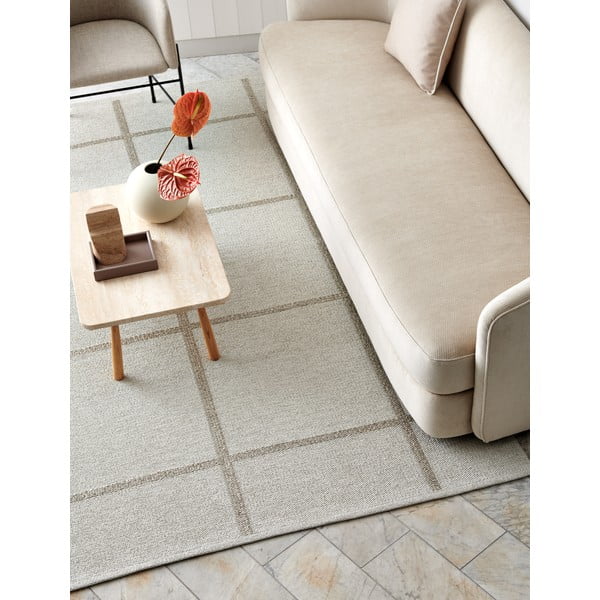 Kremno bel zunanji in notranji tekač 70x150 cm Ada Fossil – Pappelina-image-3