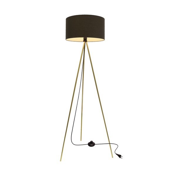 Stoječa svetilka s tekstilnim senčilom (višina 144 cm) Vanti – Candellux Lighting-image-1