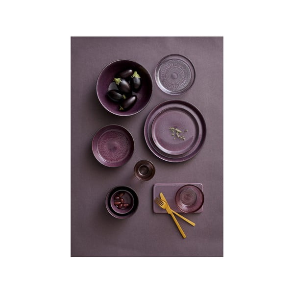 Črna/vijolična skledica iz kamenine 1 l Gastro Black/Purple – Bitz-image-3