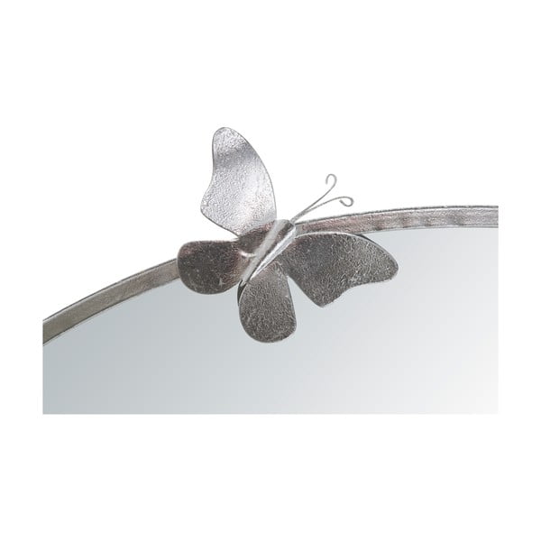 Okroglo srebrno stensko ogledalo Mauro Ferretti Round Silver, ø 91 cm-image-4