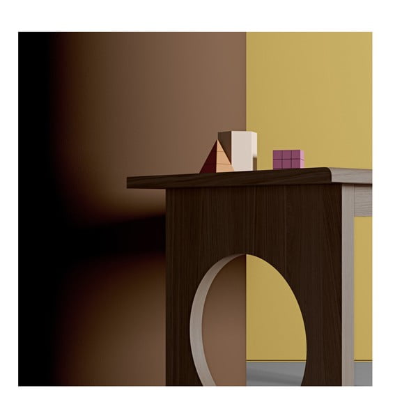 Rjava miza Woodman Bau-image-1