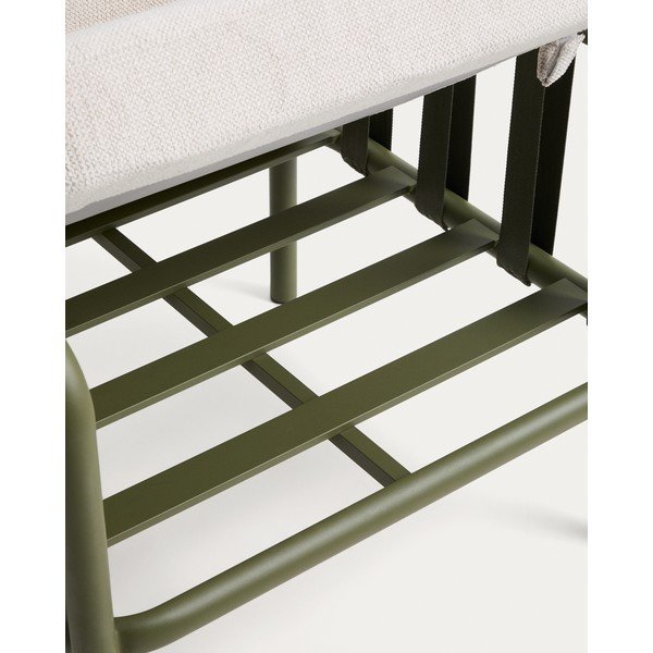 Zelena/bež aluminijasta vrtna garnitura za 4 osebe Omala – Kave Home-image-2