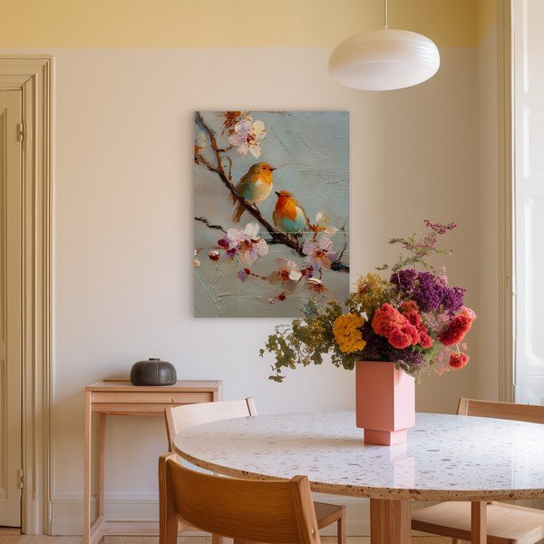 Tiskana slika z okvirjem 60x80 cm Robins – Styler-image-2