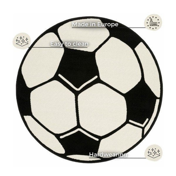 Otroška preproga Hanse Home Nogomet, ⌀ 200 cm-image-3