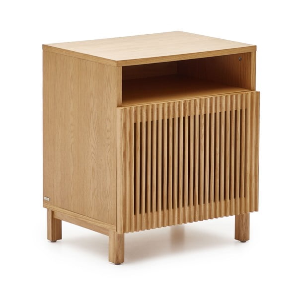 Nočna omarica v hrastovem dekorju Beyla – Kave Home-image-2