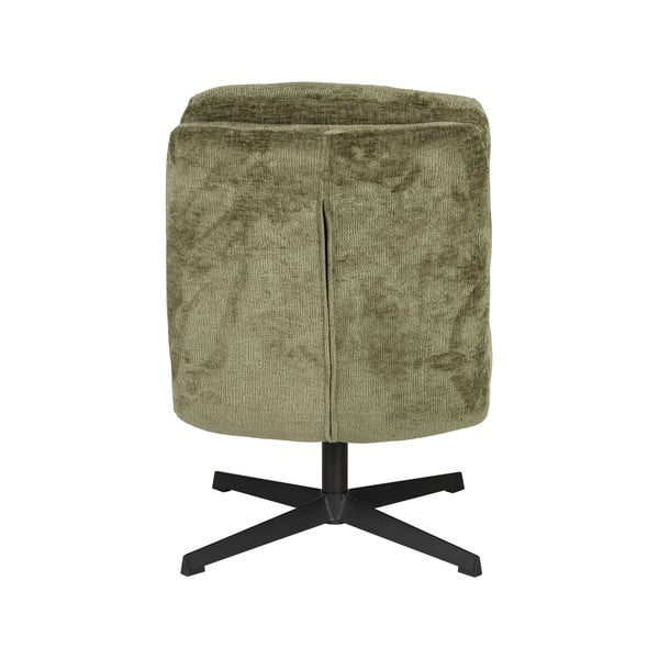 Zelen vrtljiv fotelj Kai – White Label-image-4