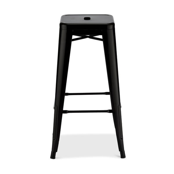 Črni kovinski barski stoli v kompletu 2 ks 76 cm Korona – Furnhouse-image-2