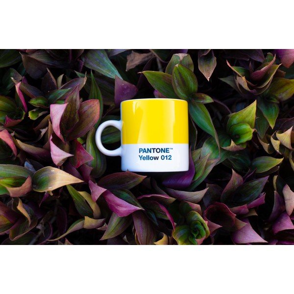 Rumena porcelanasta skodelica za espresso 120 ml Yellow 012 – Pantone-image-1