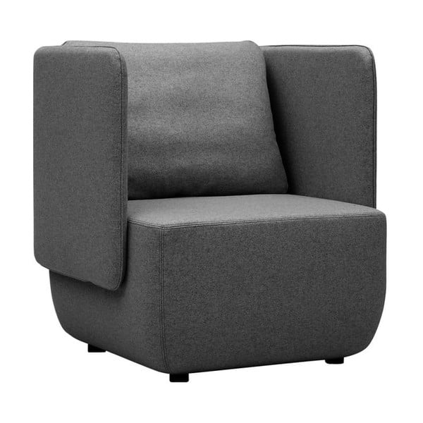 Antracitno siv fotelj Softline Opera Low-image-2