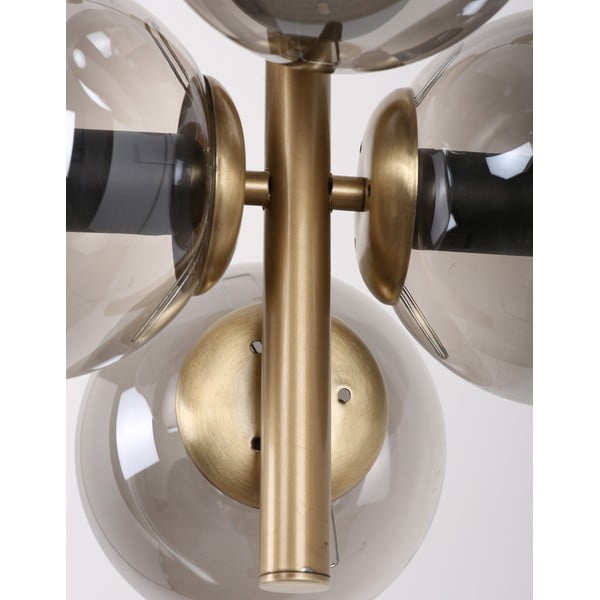 Siva/zlata viseča svetilka s steklenim senčnikom ø 15 cm Forte – Squid Lighting-image-4