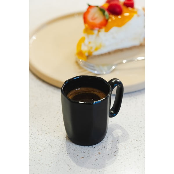 Črne lončene skodelice za espresso v kompletu 2 ks 80 ml Fuori – Vialli Design-image-4