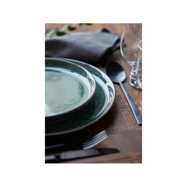 Zelen/črn desertni krožnik iz kamenine ø 21 cm Gastro Green/Black – Bitz-image-3