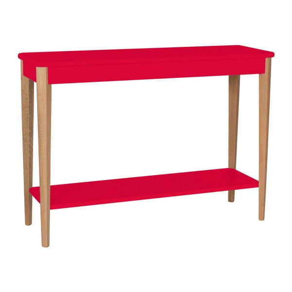Rdeča konzolna mizica Ragaba Ashme, širina 105 cm