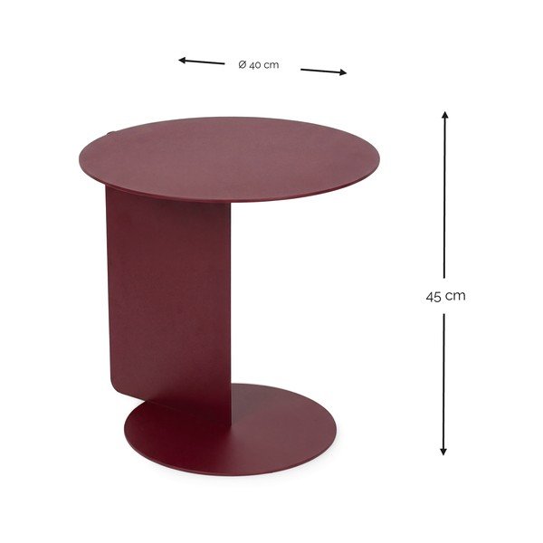 Jeklena okrogla stranska mizica ø 40 cm Salsa – Spinder Design-image-3