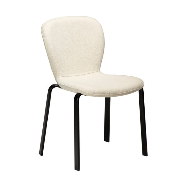 Kremno bel oblazinjen jedilni stol Heap – DAN-FORM Denmark