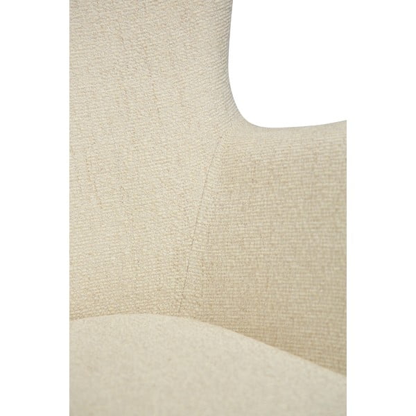 Kremno bel fotelj iz tkanine bouclé Glam – DAN-FORM Denmark-image-1
